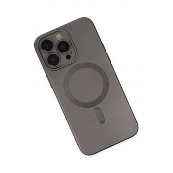 iPhone 13 Pro Kılıf Moshi Lens Magneticsafe Silikon - Füme