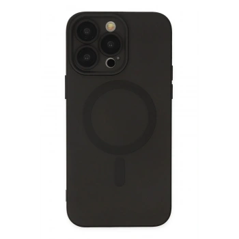 iPhone 13 Pro Kılıf Moshi Lens Magneticsafe Silikon - Siyah