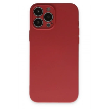 iPhone 13 Pro Kılıf Nano içi Kadife Silikon - Kiremit