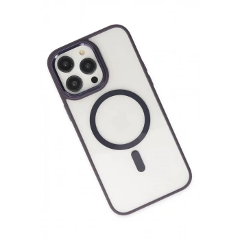 iPhone 13 Pro Kılıf Room Magneticsafe Silikon - Derin Mor