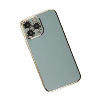 iPhone 13 Pro Kılıf Volet Silikon - Açık Yeşil