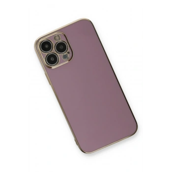 iPhone 13 Pro Kılıf Volet Silikon - Mor