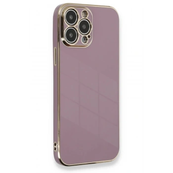 iPhone 13 Pro Kılıf Volet Silikon - Mor