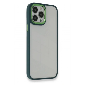 iPhone 13 Pro Max Kılıf Dora Kapak - Haki Yeşil