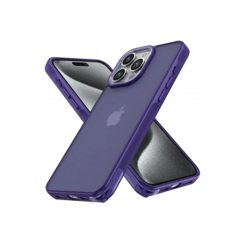 iPhone 13 Pro Max Kılıf Elegant Kapak - Derin Mor