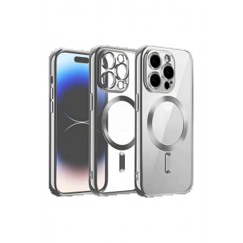 iPhone 13 Pro Max Kılıf Kross Magneticsafe Kapak - Titan Gri