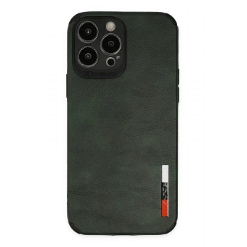 iPhone 13 Pro Max Kılıf Loop Deri Silikon - Yeşil