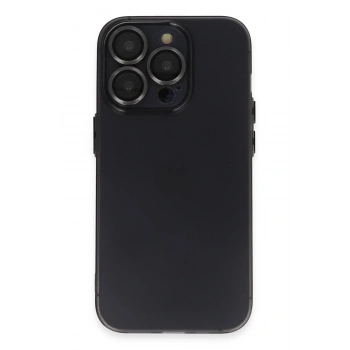 iPhone 13 Pro Max Kılıf Luko Lens Silikon - Siyah