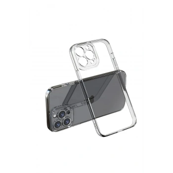 iPhone 13 Pro Max Kılıf Lüx Şeffaf Silikon