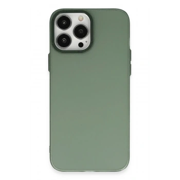 iPhone 13 Pro Max Kılıf Modos Metal Kapak - Koyu Yeşil