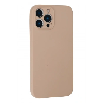 iPhone 13 Pro Max Kılıf Nano içi Kadife Silikon - Pudra