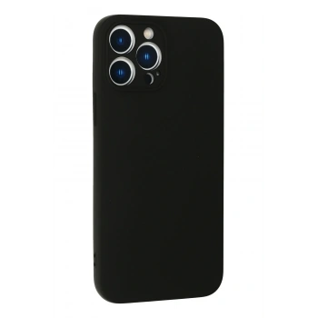 iPhone 13 Pro Max Kılıf Nano içi Kadife Silikon - Siyah
