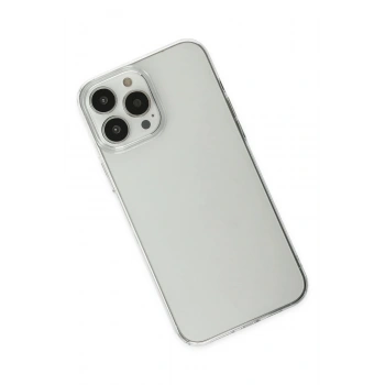iPhone 13 Pro Max Kılıf Pc Sert Şeffaf Kapak - Şeffaf