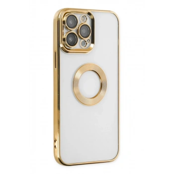 iPhone 13 Pro Max Kılıf Slot Silikon - Gold