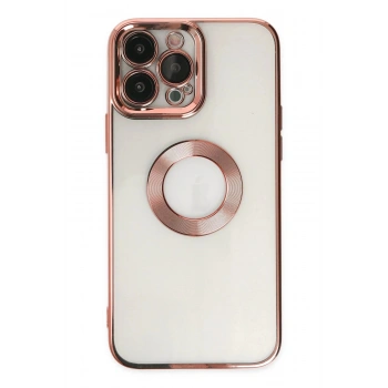 iPhone 13 Pro Max Kılıf Slot Silikon - Rose Gold