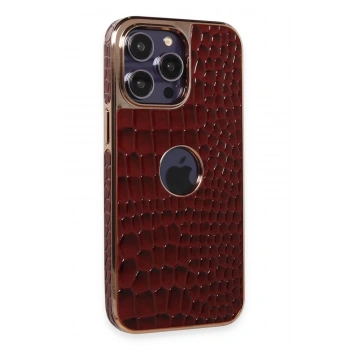 iPhone 13 Pro Max Kılıf Snake Kapak - Bordo
