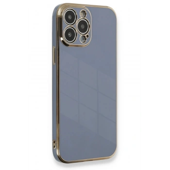 iPhone 13 Pro Max Kılıf Volet Silikon - Mavi