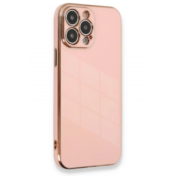 iPhone 13 Pro Max Kılıf Volet Silikon - Pembe