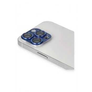 iPhone 13 Pro Max Pers Alüminyum Kamera Lens - Lacivert
