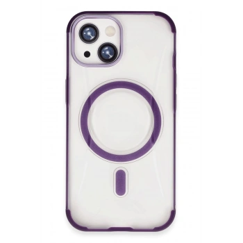 iPhone 14 Hilton Magsafe Kapak - Derin Mor