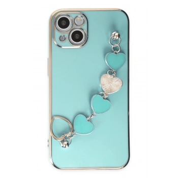 iPhone 14 Kılıf Esila Silikon - Su Yeşili