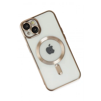 iPhone 14 Kılıf Kross Magneticsafe Kapak - Gold