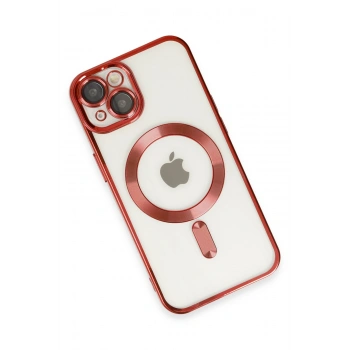 iPhone 14 Kılıf Kross Magneticsafe Kapak - Kırmızı