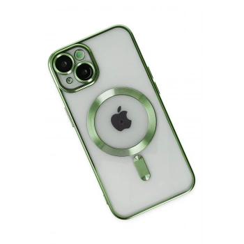 iPhone 14 Kılıf Kross Magneticsafe Kapak - Koyu Yeşil
