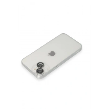 iPhone 14 Kılıf Luko Lens Silikon - Siyah