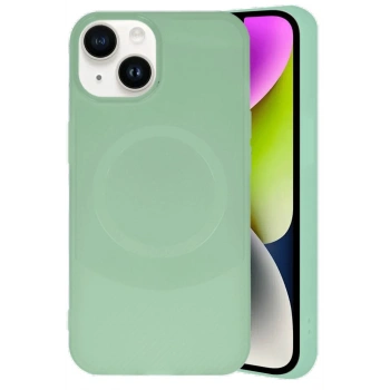 iPhone 14 Kılıf Maya Karbon Kapak - Su Yeşili