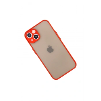 iPhone 14 Kılıf Montreal Silikon Kapak - Kırmızı