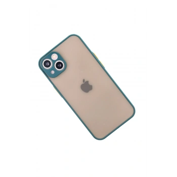 iPhone 14 Kılıf Montreal Silikon Kapak - Yeşil