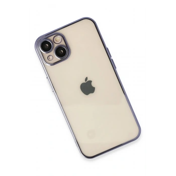 iPhone 14 Kılıf Razer Lensli Silikon - Mor