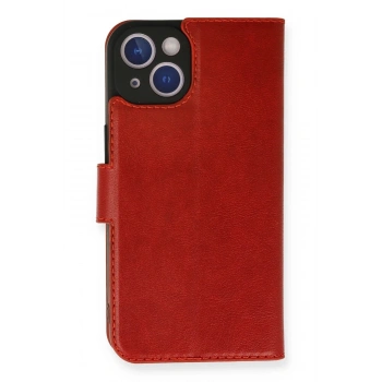 iPhone 14 Kılıf Trend S Plus Kapaklı Kılıf - Kırmızı