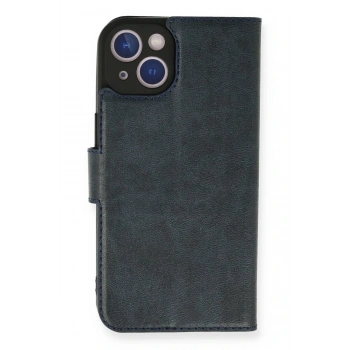 iPhone 14 Kılıf Trend S Plus Kapaklı Kılıf - Lacivert