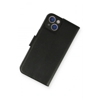 iPhone 14 Kılıf Trend S Plus Kapaklı Kılıf - Siyah