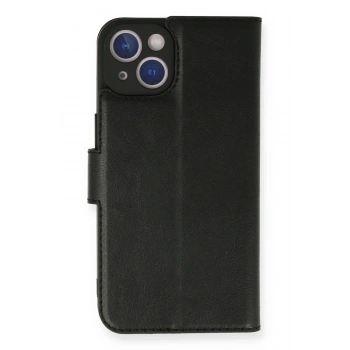 iPhone 14 Kılıf Trend S Plus Kapaklı Kılıf - Siyah