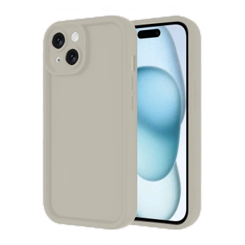 iPhone 14 Kılıf Viera Silikon - Krem