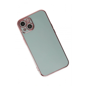 iPhone 14 Kılıf Volet Silikon - Açık Yeşil