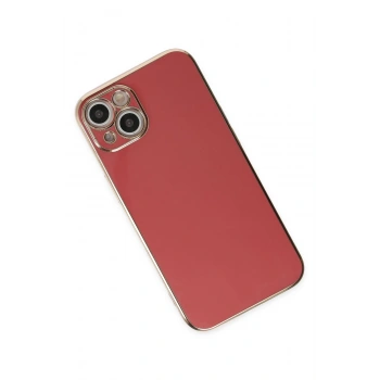 iPhone 14 Kılıf Volet Silikon - Kırmızı