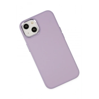 iPhone 14 Plus Kılıf Asya Deri Silikon - Lila