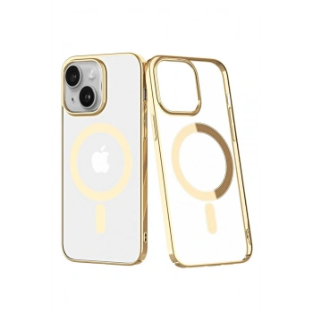 iPhone 14 Plus Kılıf Element Magneticsafe Sert Kapak - Gold