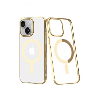 iPhone 14 Plus Kılıf Element Magneticsafe Sert Kapak - Gold