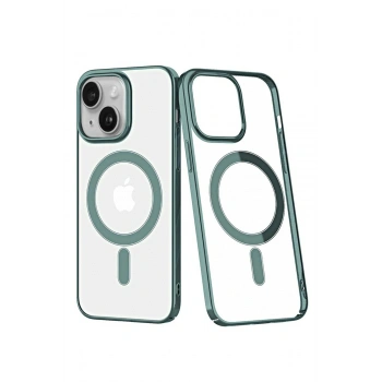 iPhone 14 Plus Kılıf Element Magneticsafe Sert Kapak - Köknar Yeşili