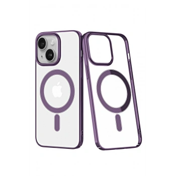 iPhone 14 Plus Kılıf Element Magneticsafe Sert Kapak - Mor