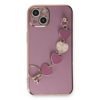 iPhone 14 Plus Kılıf Esila Silikon - Mor