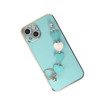 iPhone 14 Plus Kılıf Esila Silikon - Su Yeşili