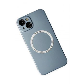 iPhone 14 Plus Kılıf Jack Magneticsafe Lens Silikon - Sierra Blue