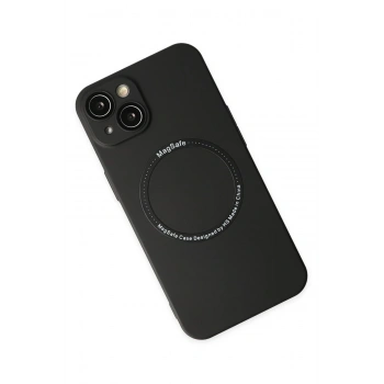 iPhone 14 Plus Kılıf Jack Magneticsafe Lens Silikon - Siyah