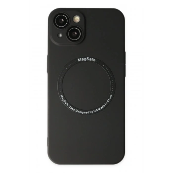 iPhone 14 Plus Kılıf Jack Magneticsafe Lens Silikon - Siyah